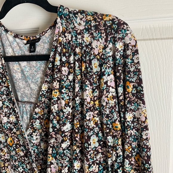 Torrid Mini Studio Knit Surplice Tiered Dress Multi Plus Size 2 2X - Picture 3 of 10